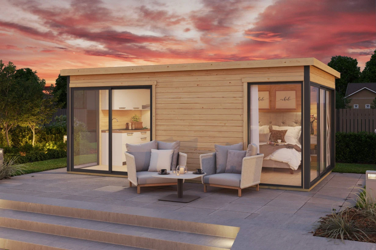 Lasita Maja Tuinkantoor Domeo 3 509 x 322 cm - Afbeelding 3